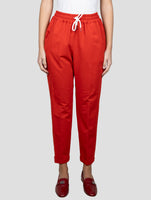Kiton Red Cotton Ea Pants