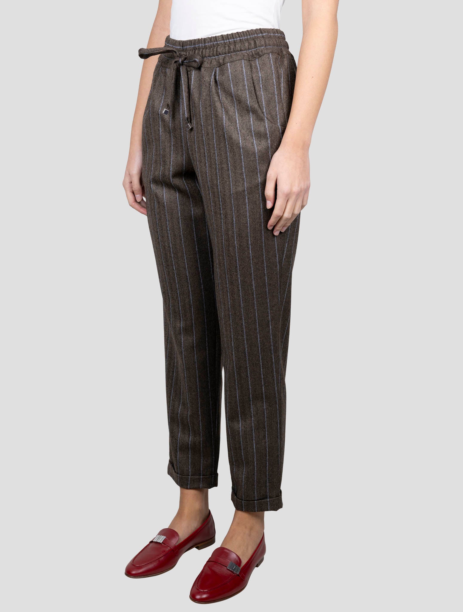 Kiton Brown Wool Pants