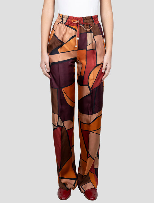 Kiton Multicolor Silk Pants