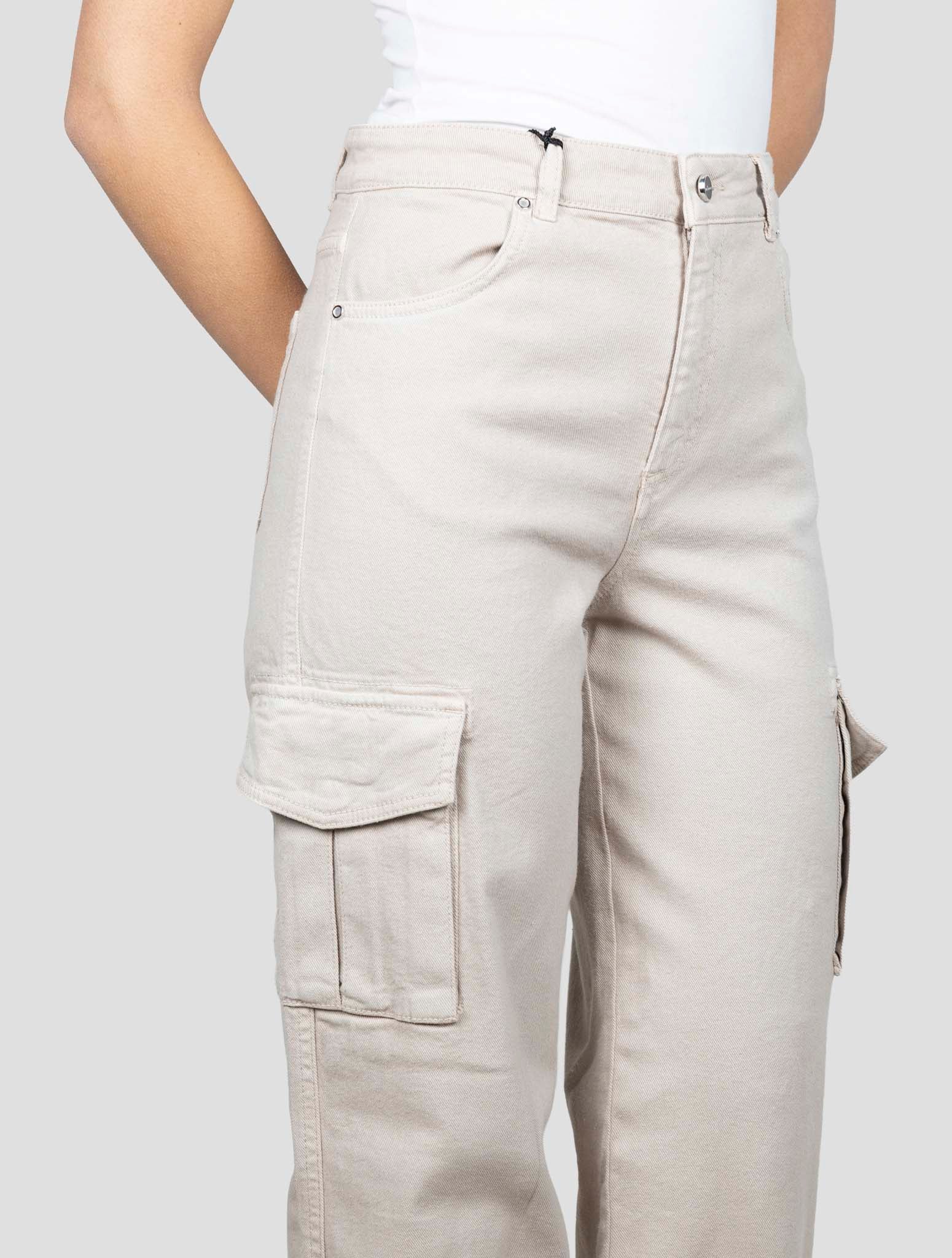 Kiton Beige Cotton Ea Cargo Jeans