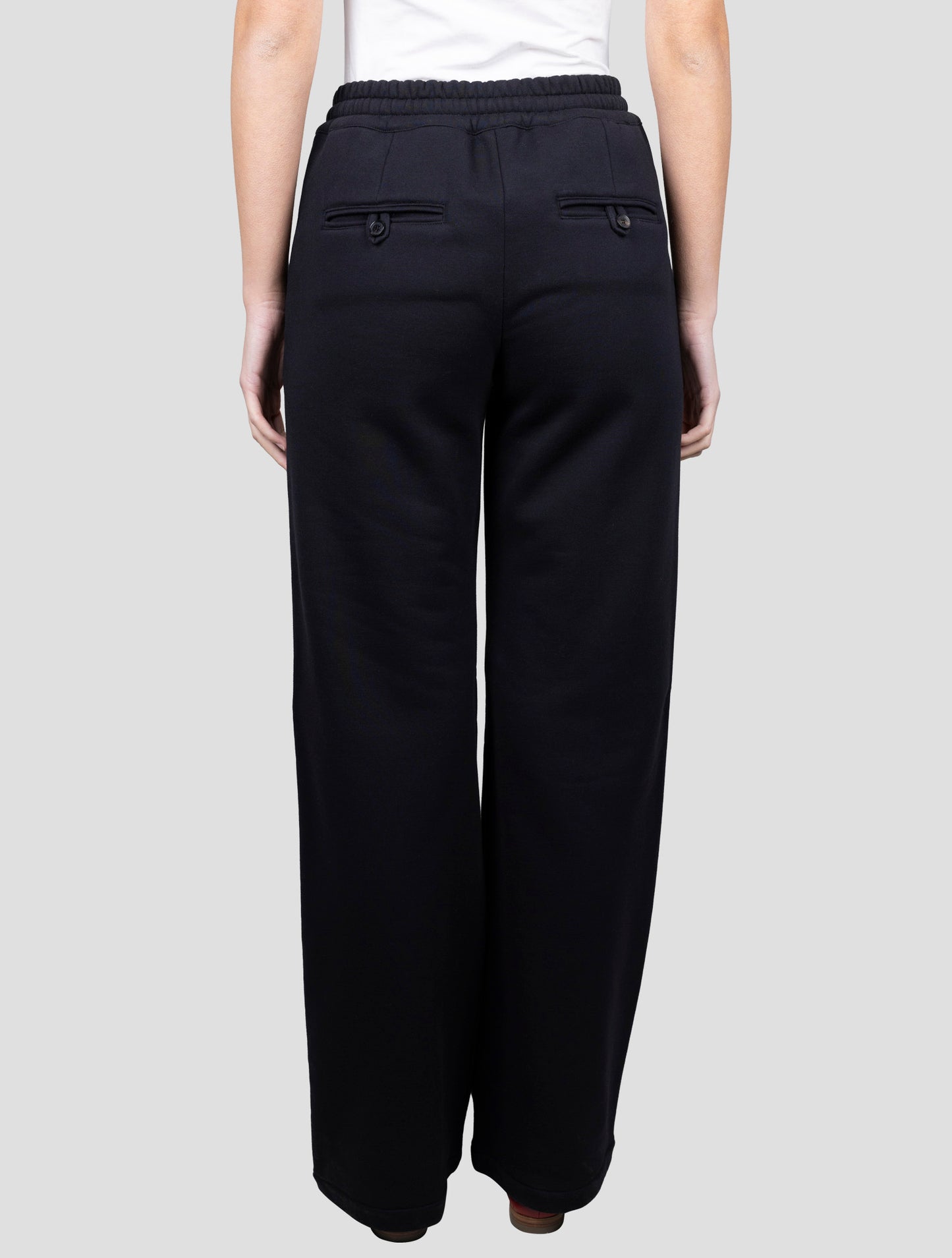 Kiton Black Cotton Cashmere Pants