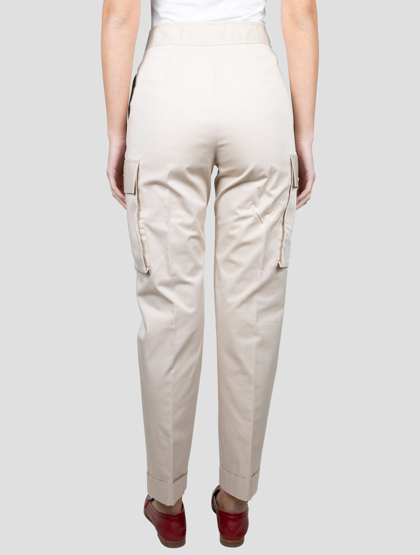 Kiton Beige Lyocell Silk Viscose Ea Cargo Pants