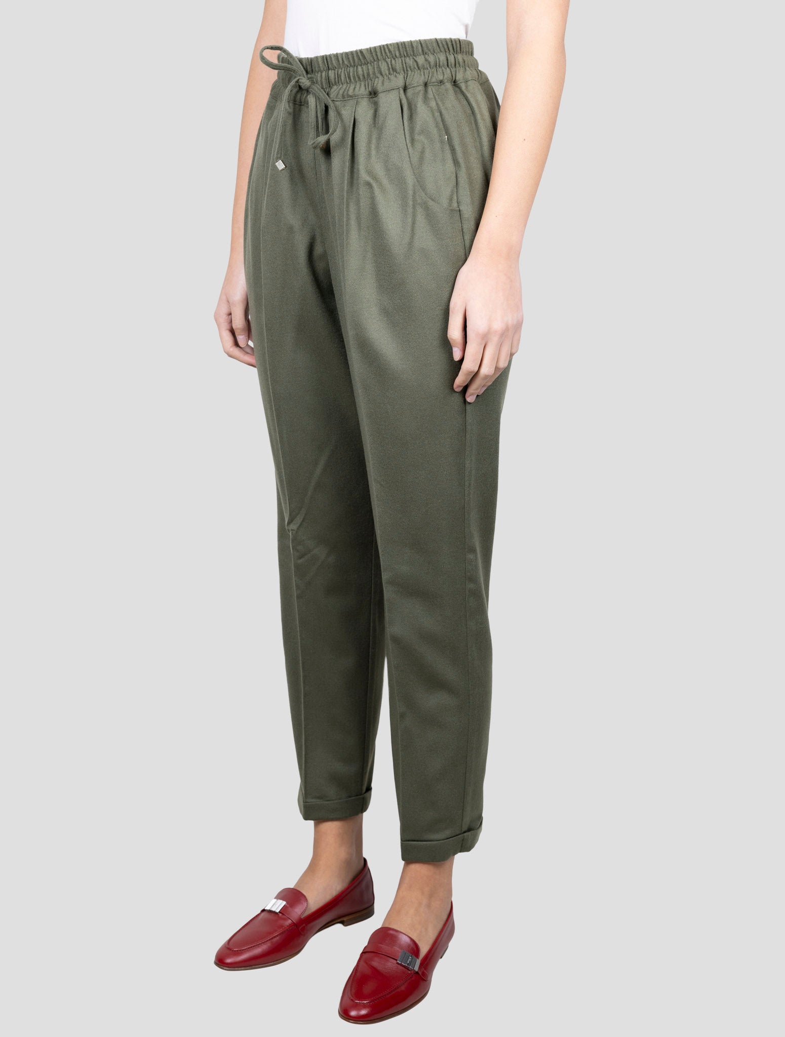 Kiton Green Cashmere Ea Pants