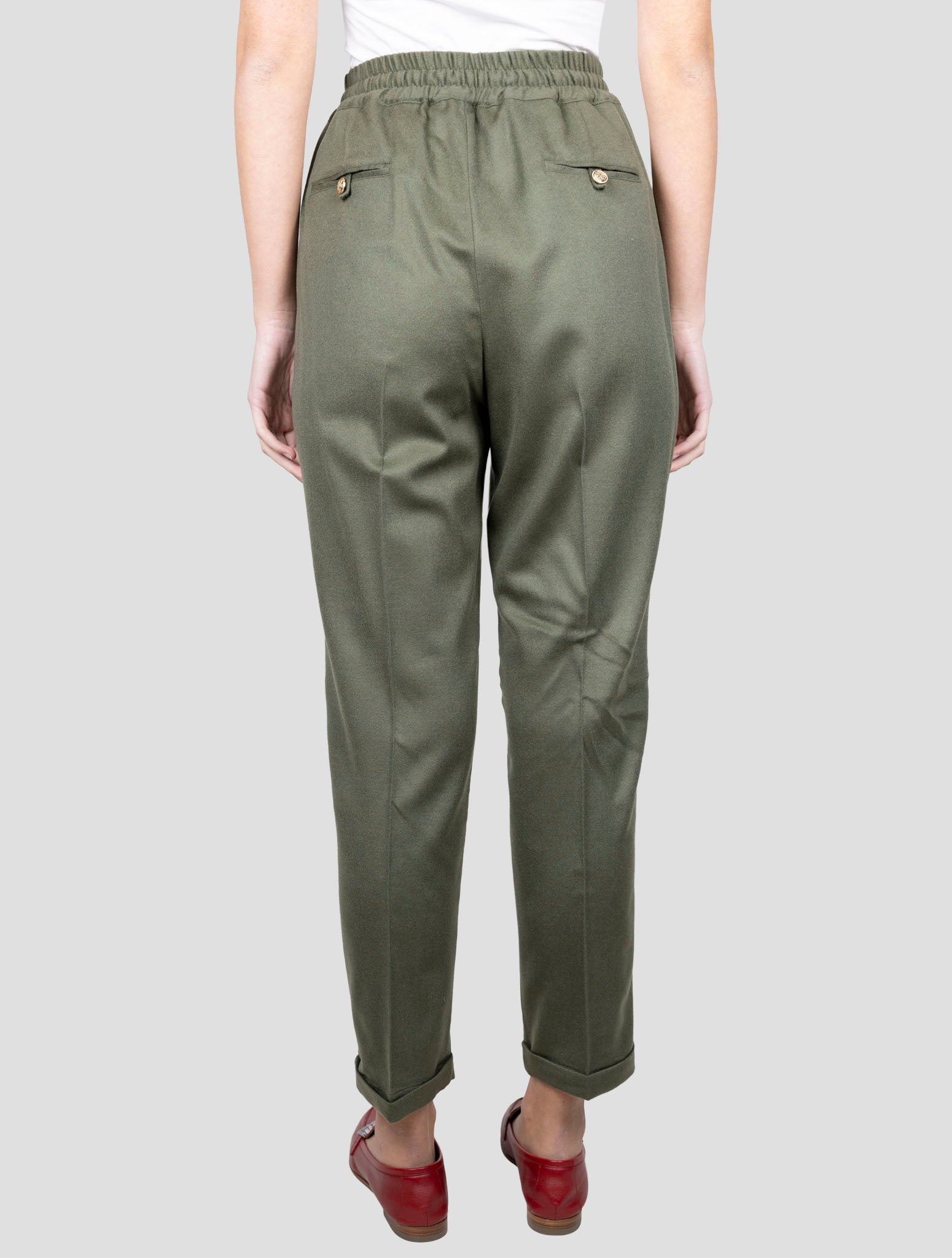 Kiton Green Cashmere Ea Pants