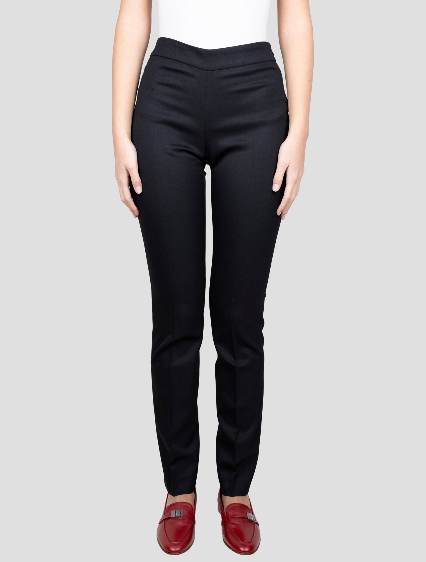 Kiton Black Virgin Wool Ea Pants