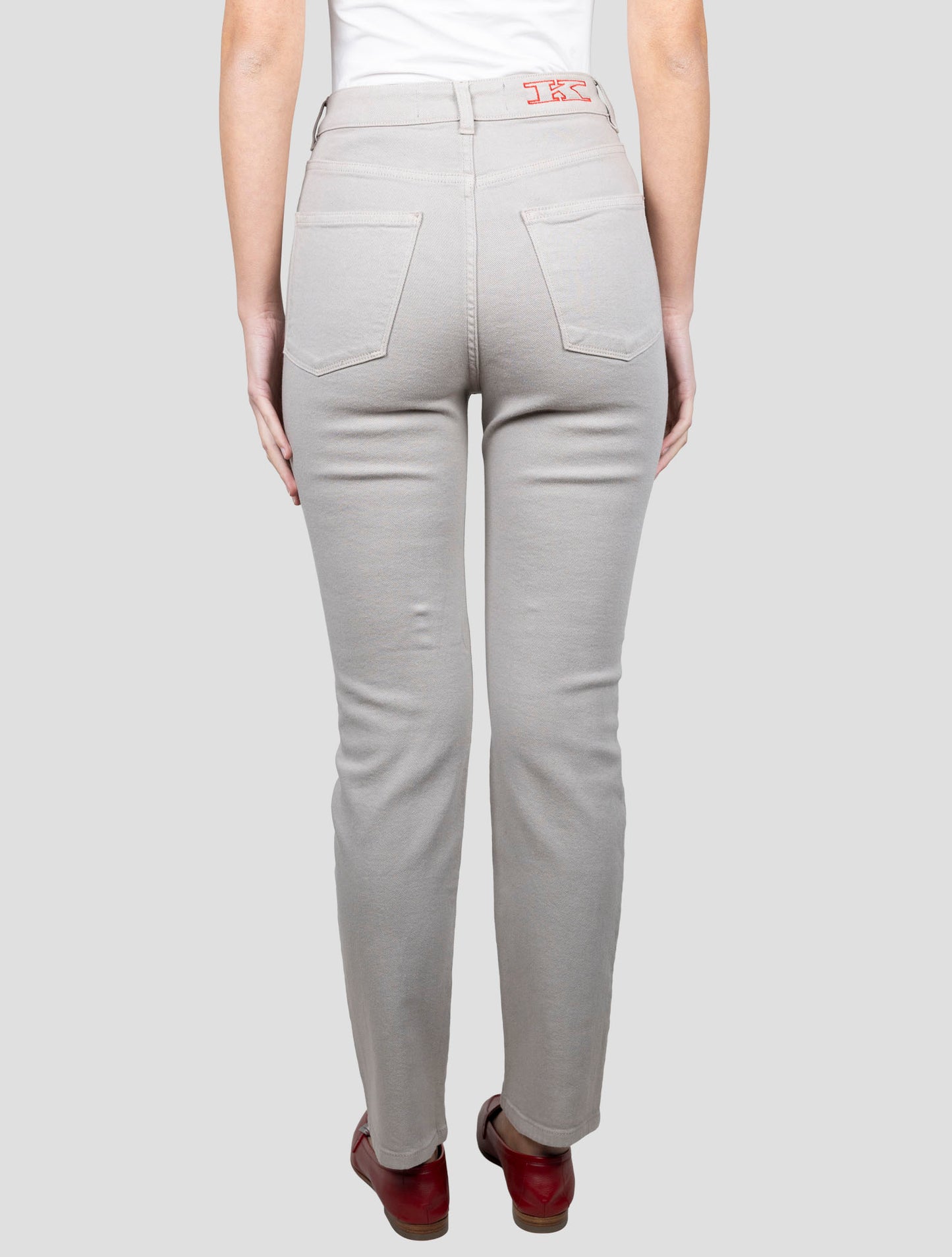 Kiton Taupe Cotton Cashmere Ea Jeans