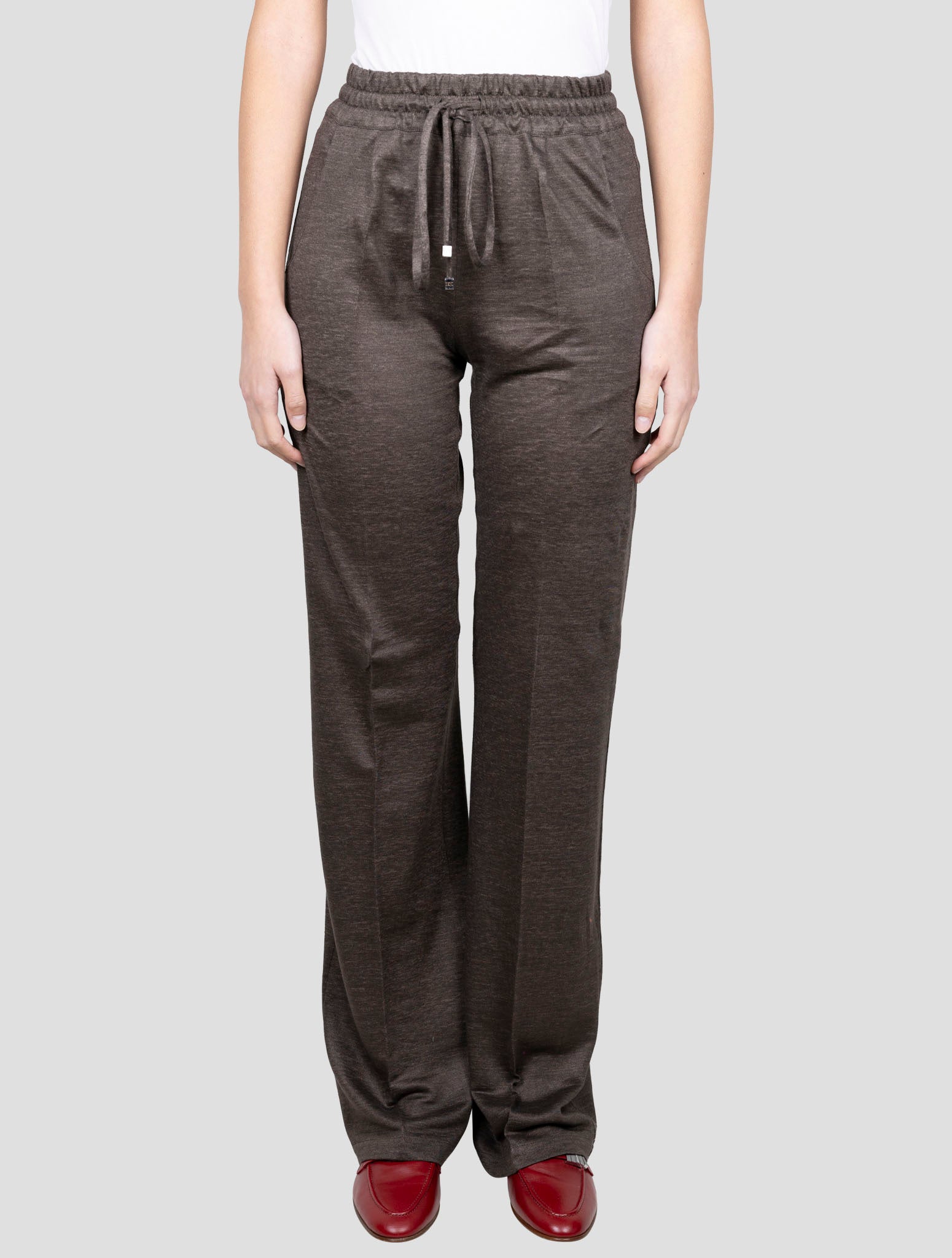 Kiton Brown Linen Pants