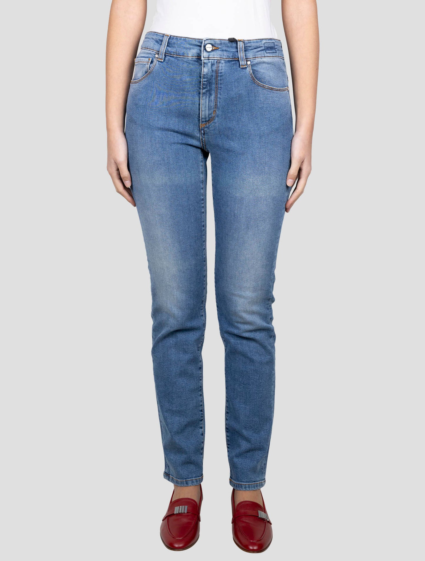 Kiton Blue Cotton Ea Jeans