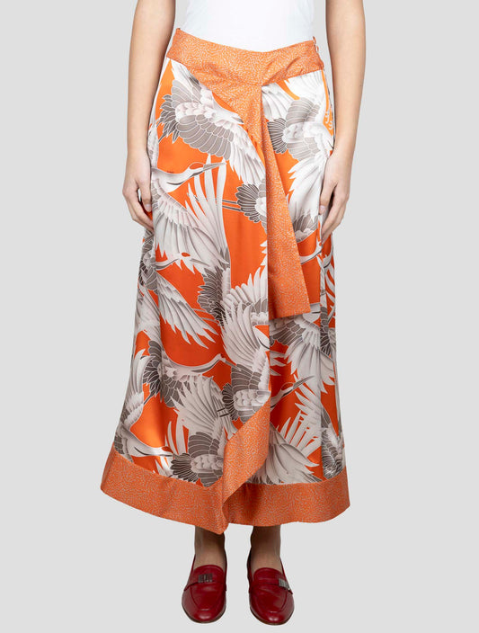 Kiton Multicolor Silk Skirt