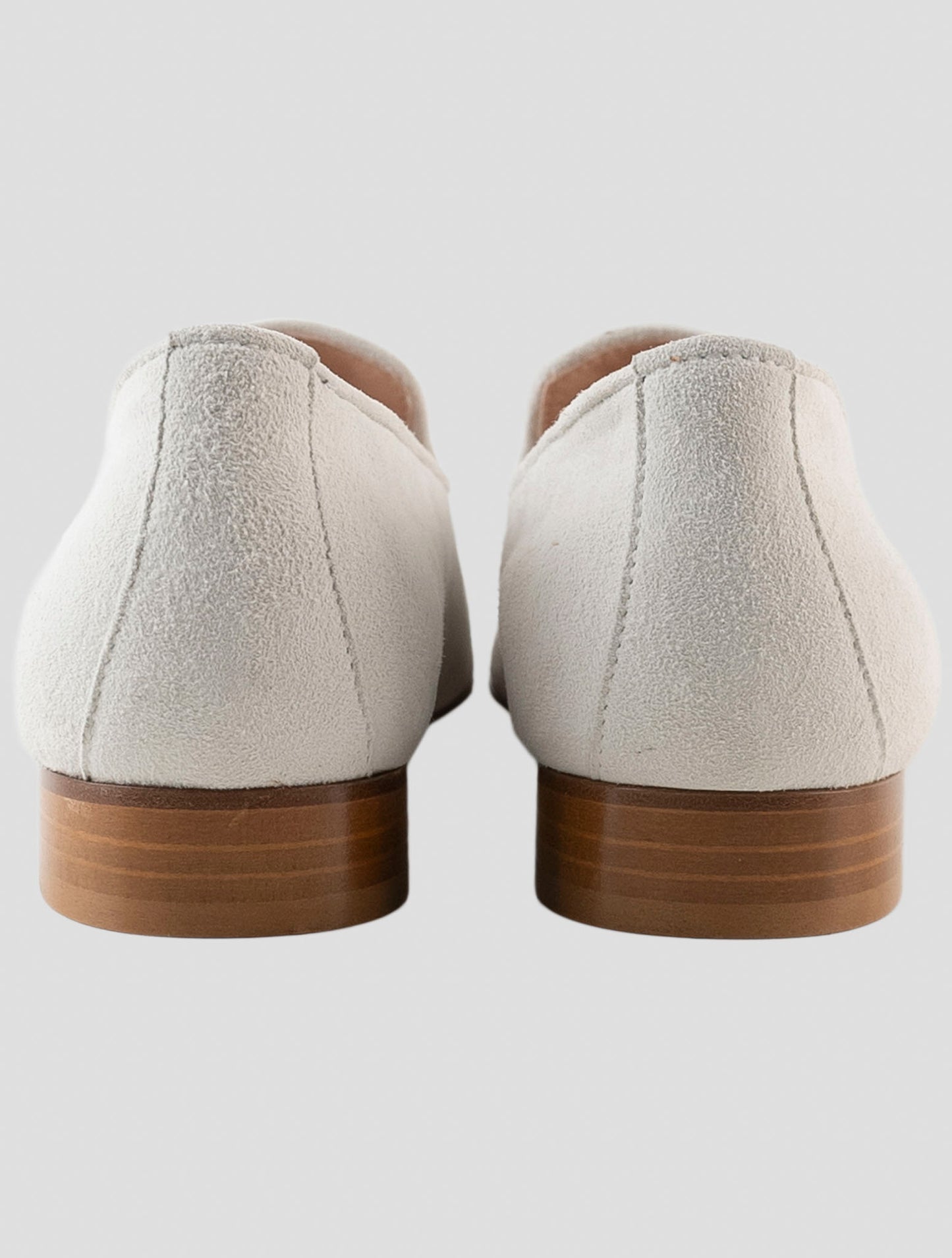 Kiton Beige Leather Suede  Loafers