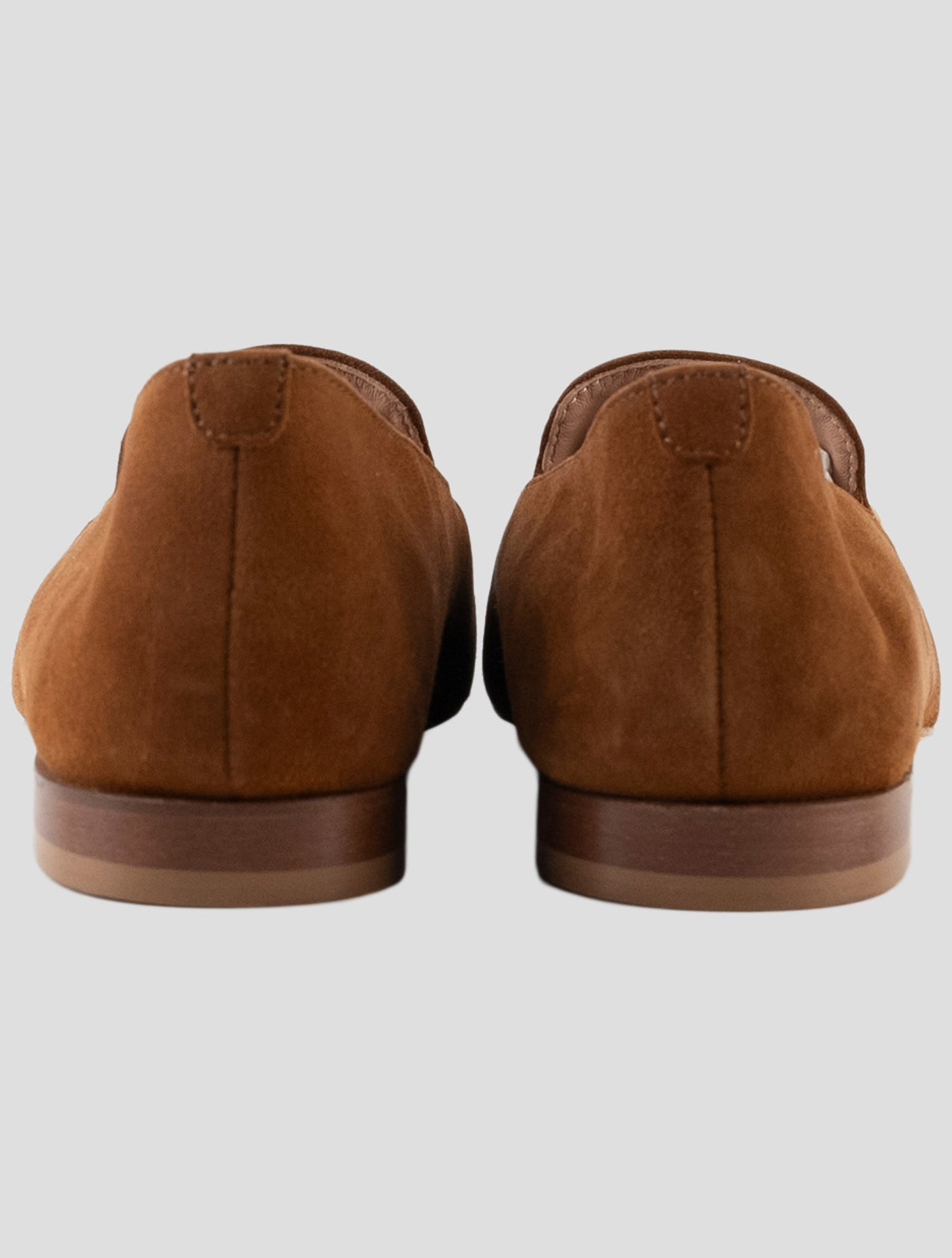 Kiton Brown Leather Suede Loafers