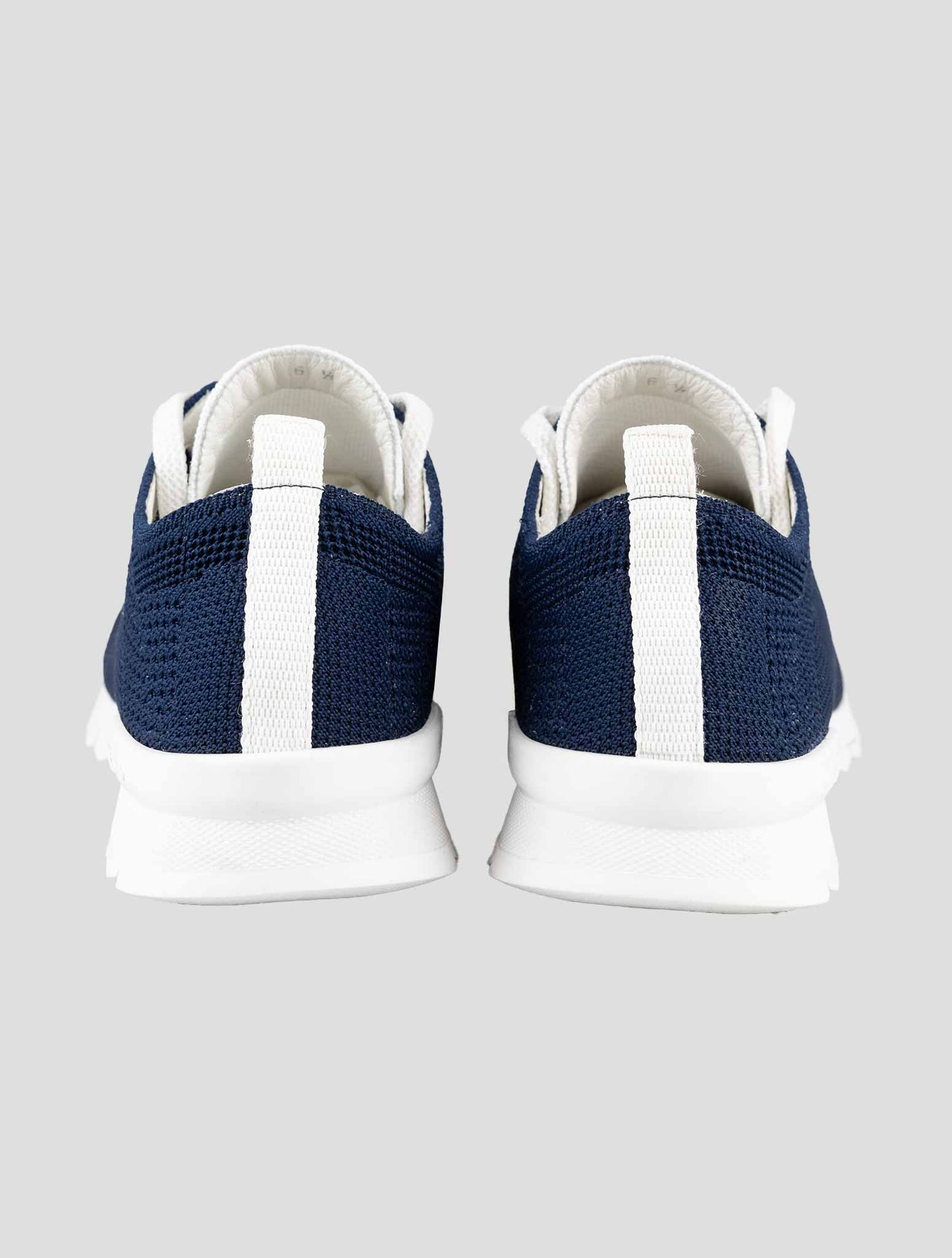 Kiton Blue Cotton Ea Sneakers