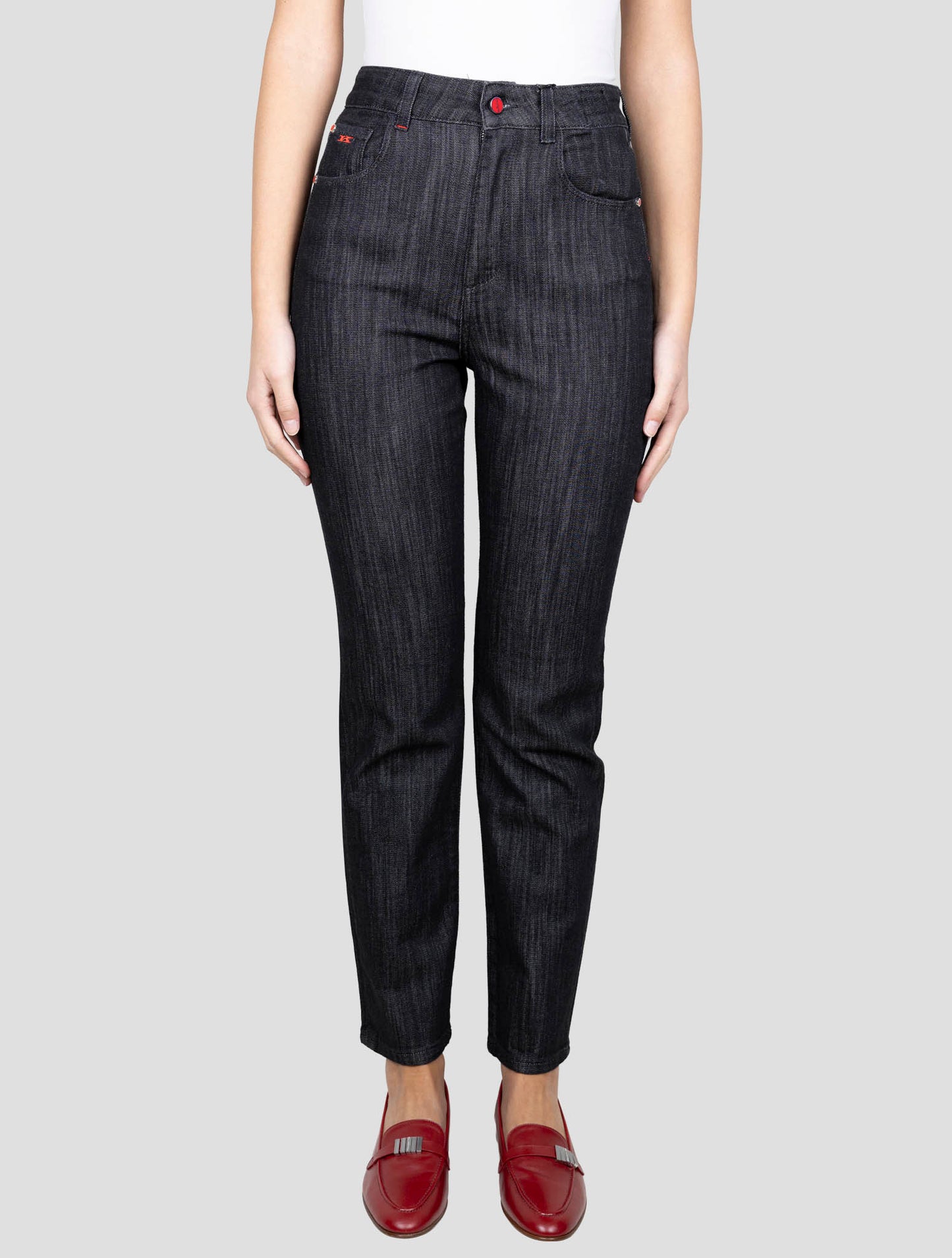 Kiton Dark Gray Cotton Cashmere Ea Jeans