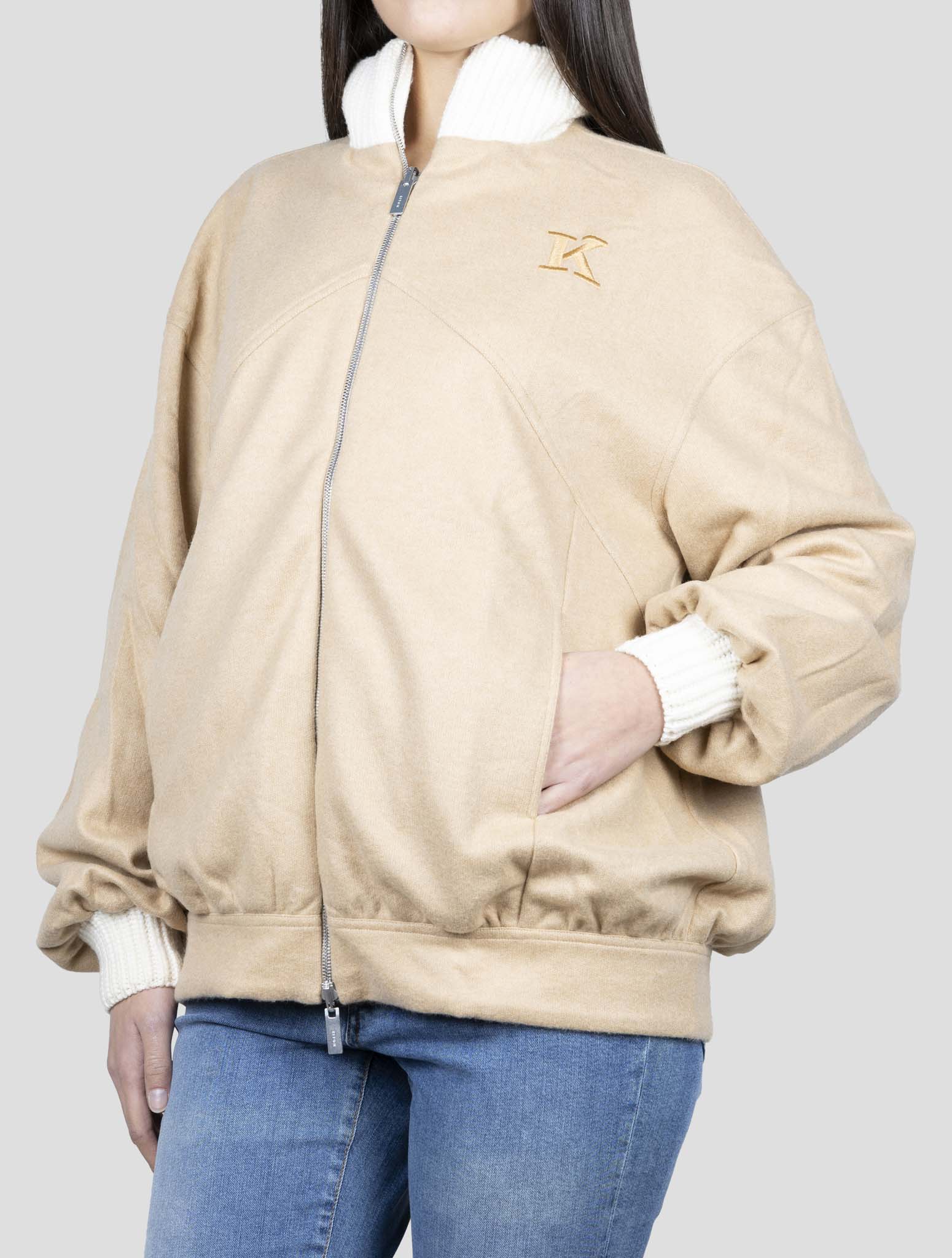 Kiton Brown Cashmere Sweater Full Zip