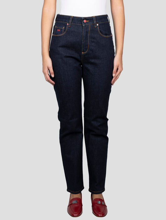 Kiton Blue Cotton Ea Jeans