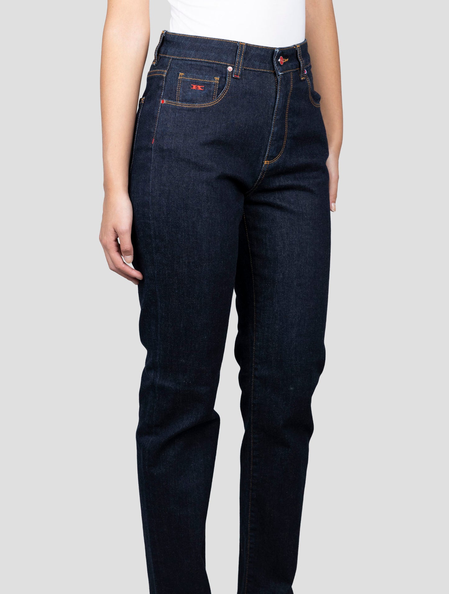 Kiton Blue Cotton Ea Jeans