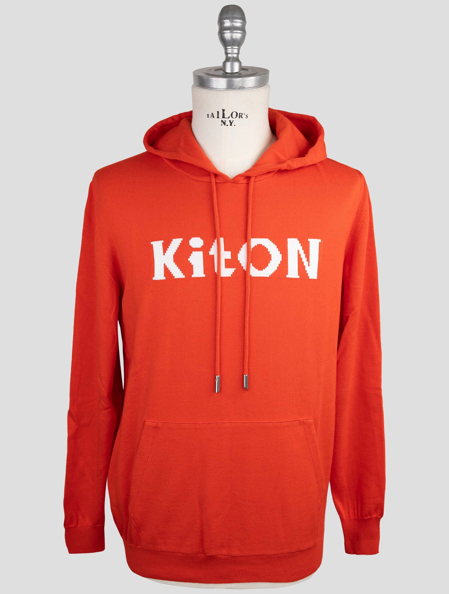 Kiton Red Cotton Sweater