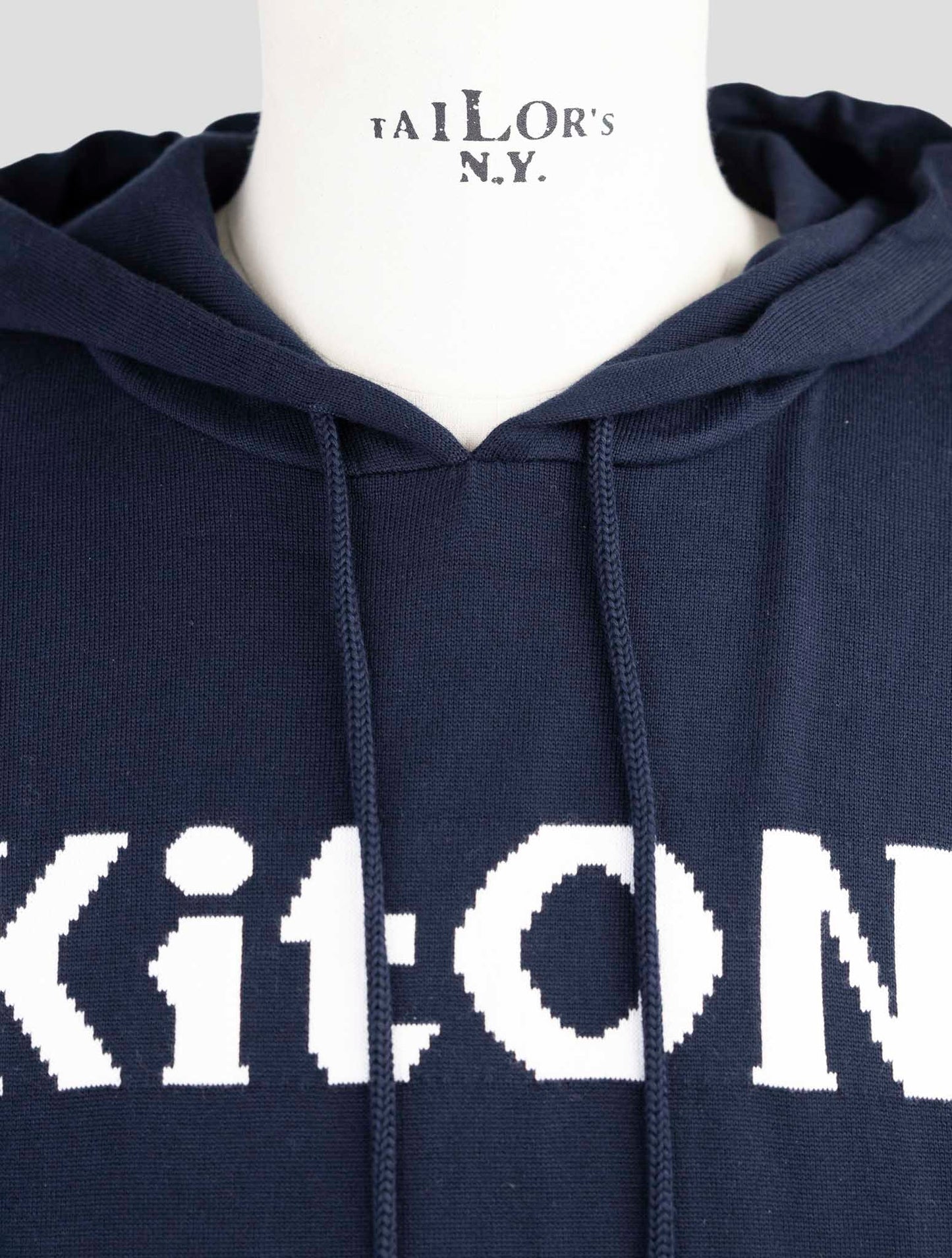 Kiton Blue Cotton Sweater