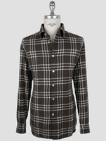 Kiton Brown Cotton Shirt