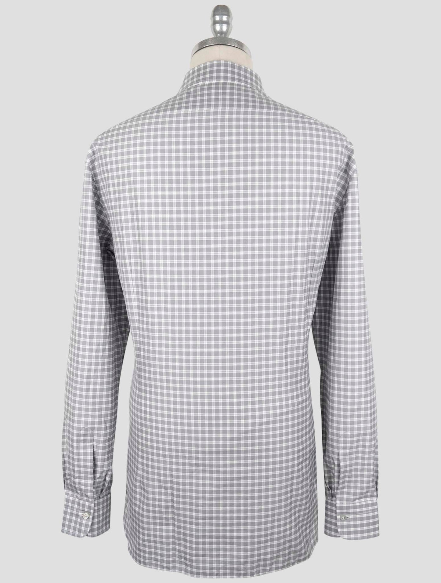 Kiton Gray Cotton Shirt