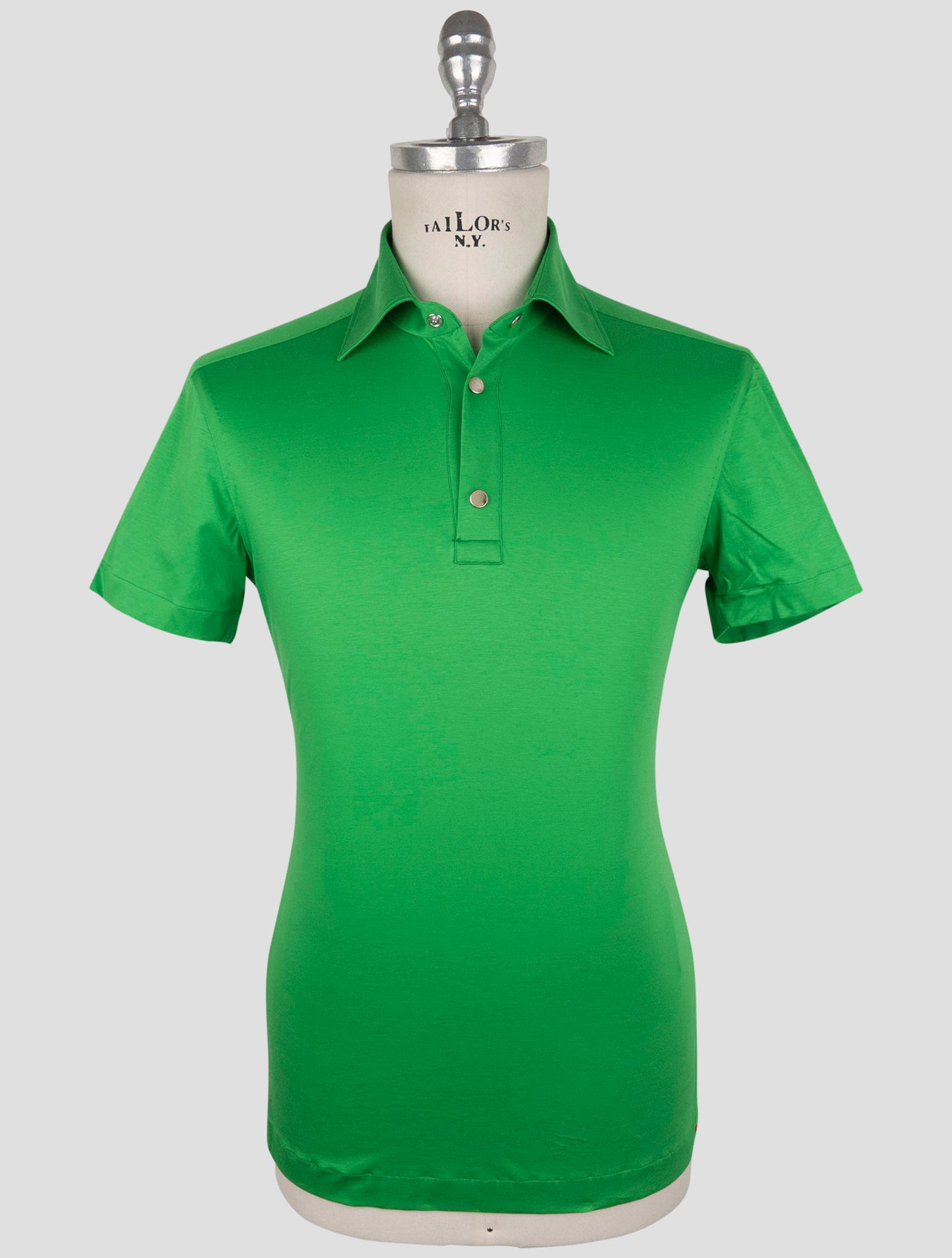 Kiton Green Cotton Polo