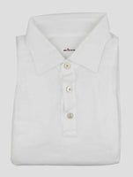 Kiton White Cotton Polo