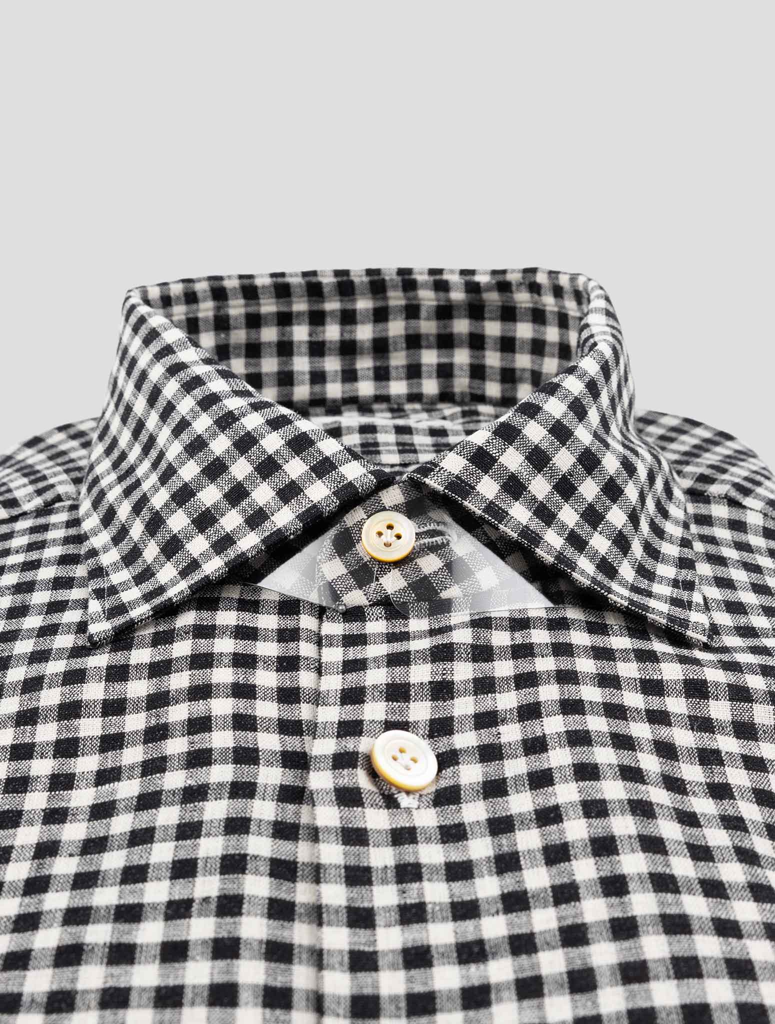 Kiton White Linen Ea Pl Shirt