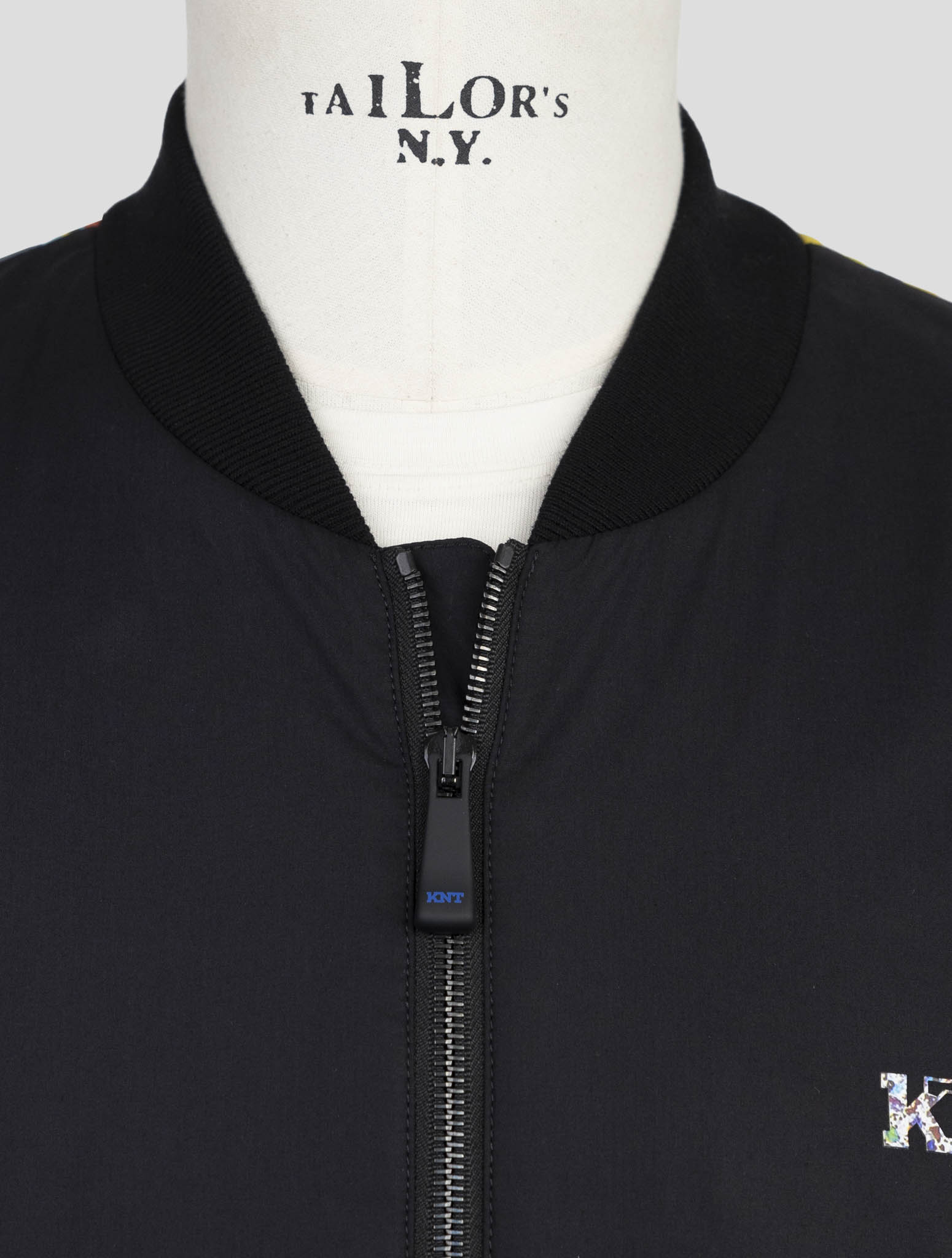 Kiton Knt Black Cotton Coat