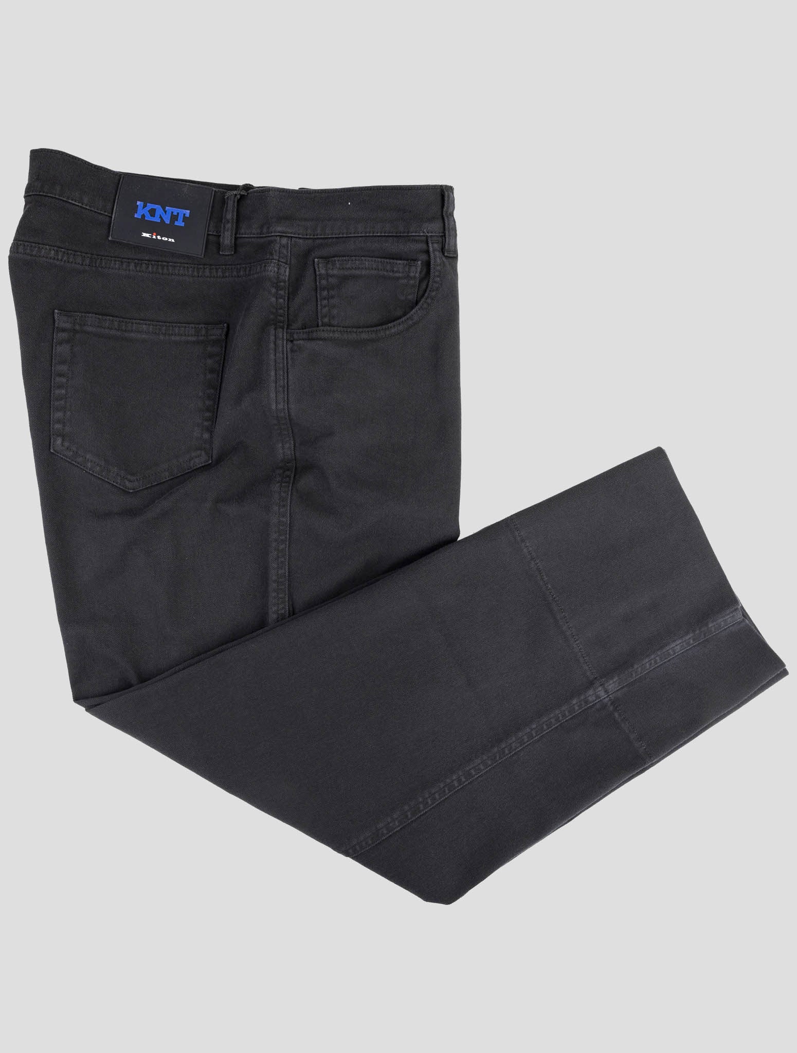 Kiton Knt Black Cotton Ea Jeans