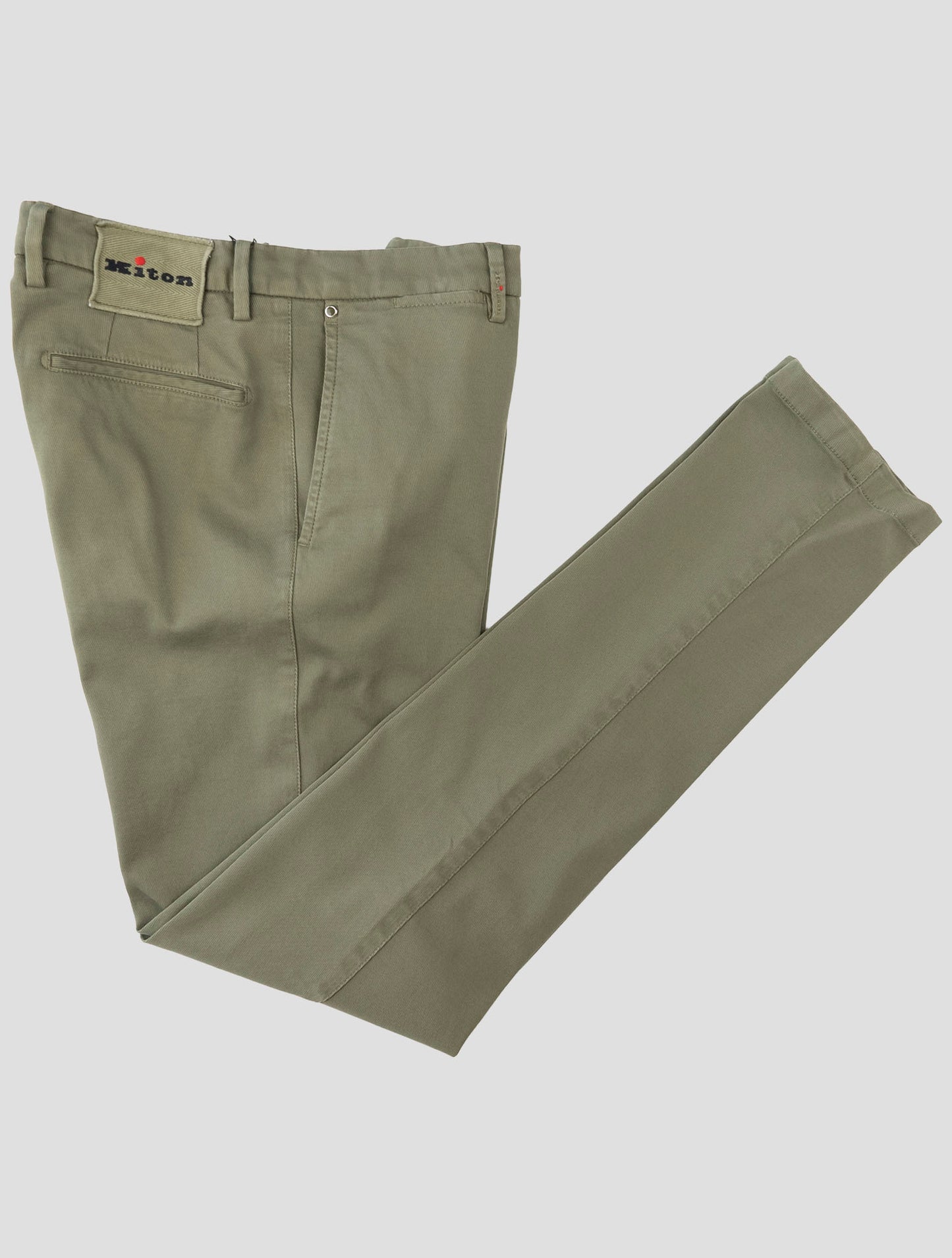 Kiton Green Cotton Ea Pants