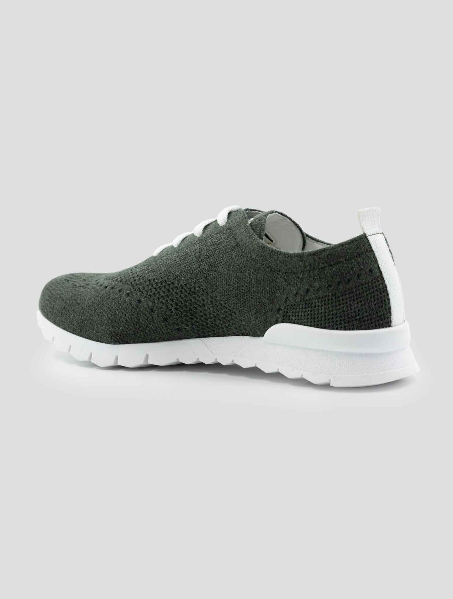 Kiton Green Cashmere Pl Sneakers