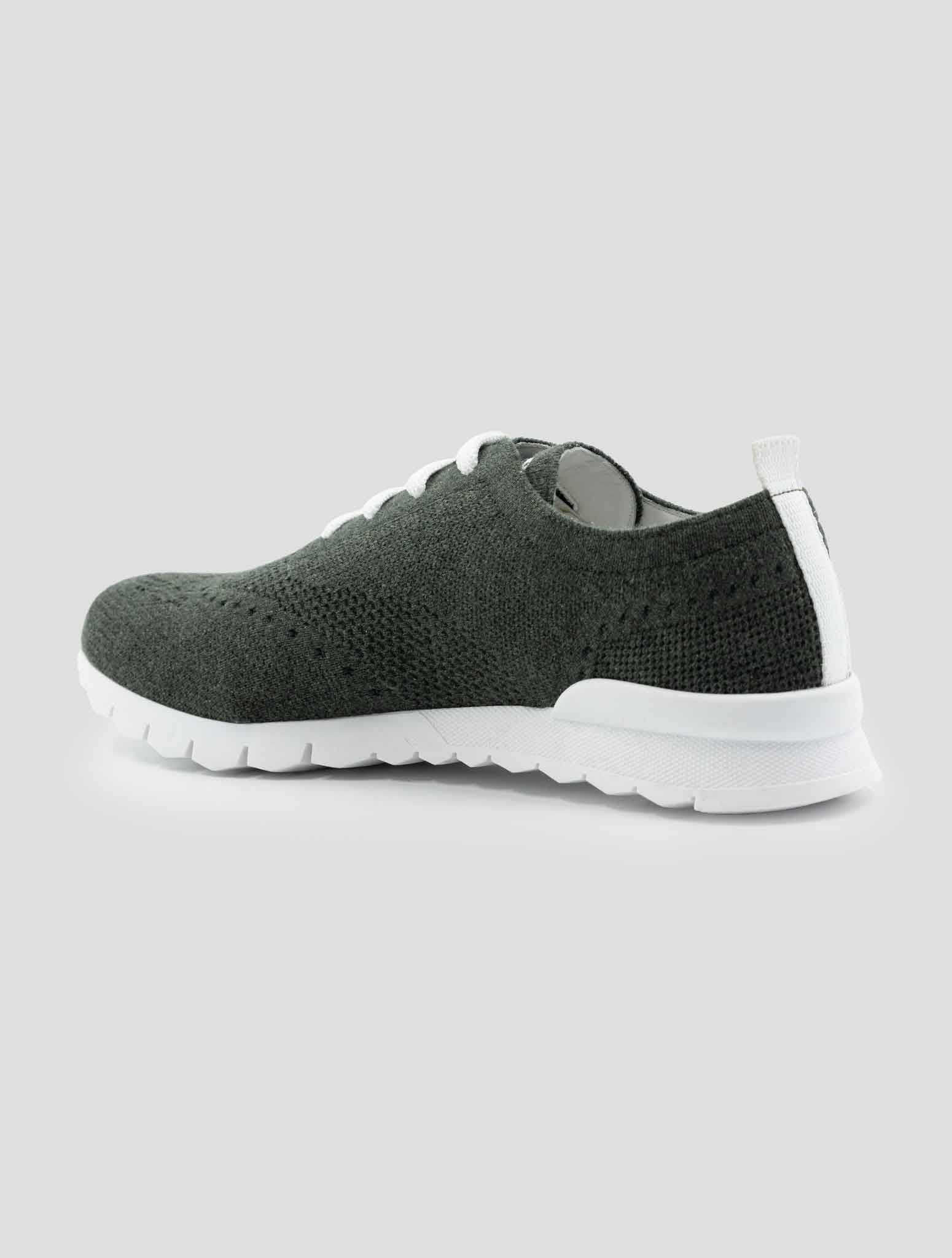 Kiton Green Cashmere Pl Sneakers