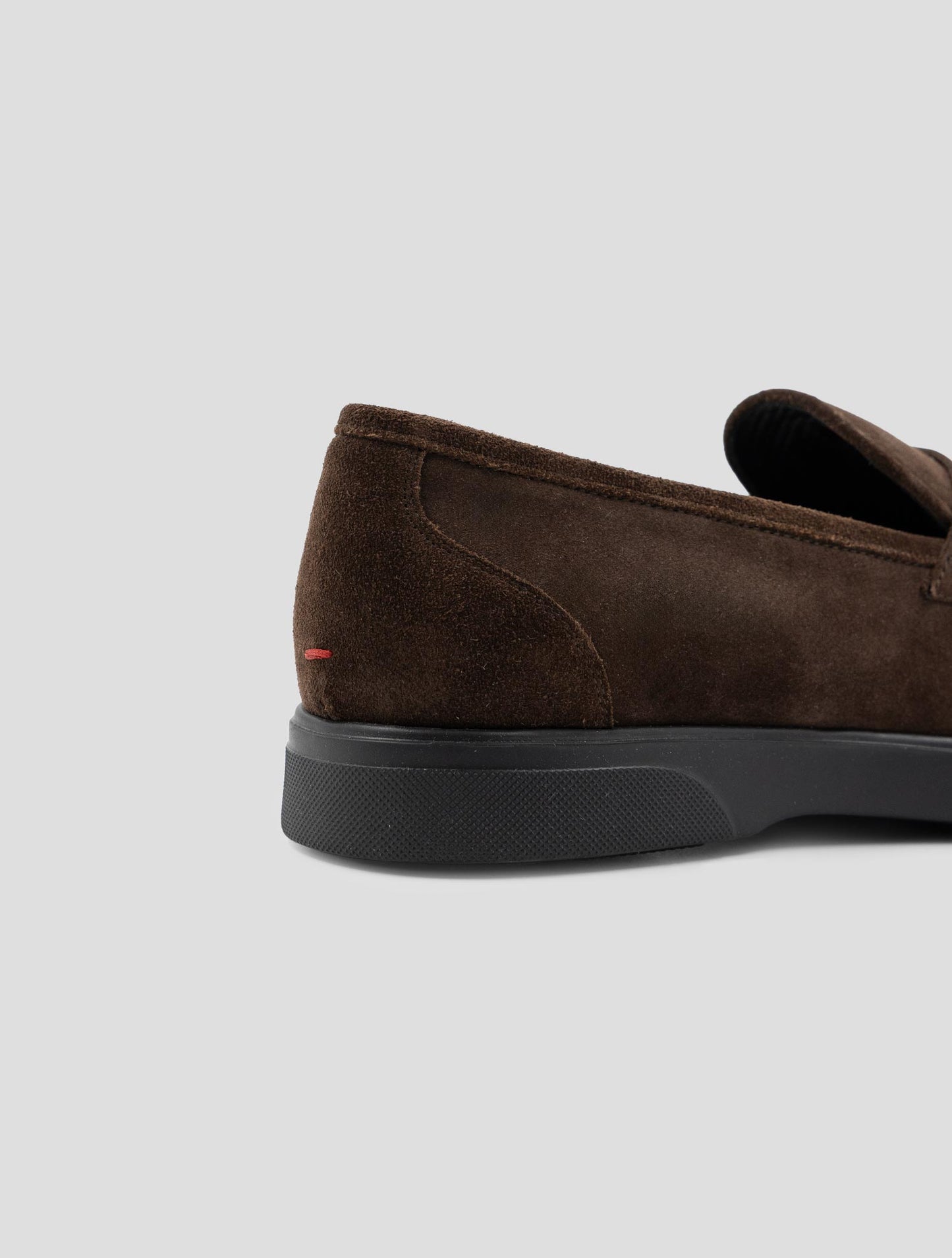 Kiton Brown Leather Suede Loafers