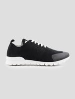 Kiton Black Cotton Ea Pu Sneakers