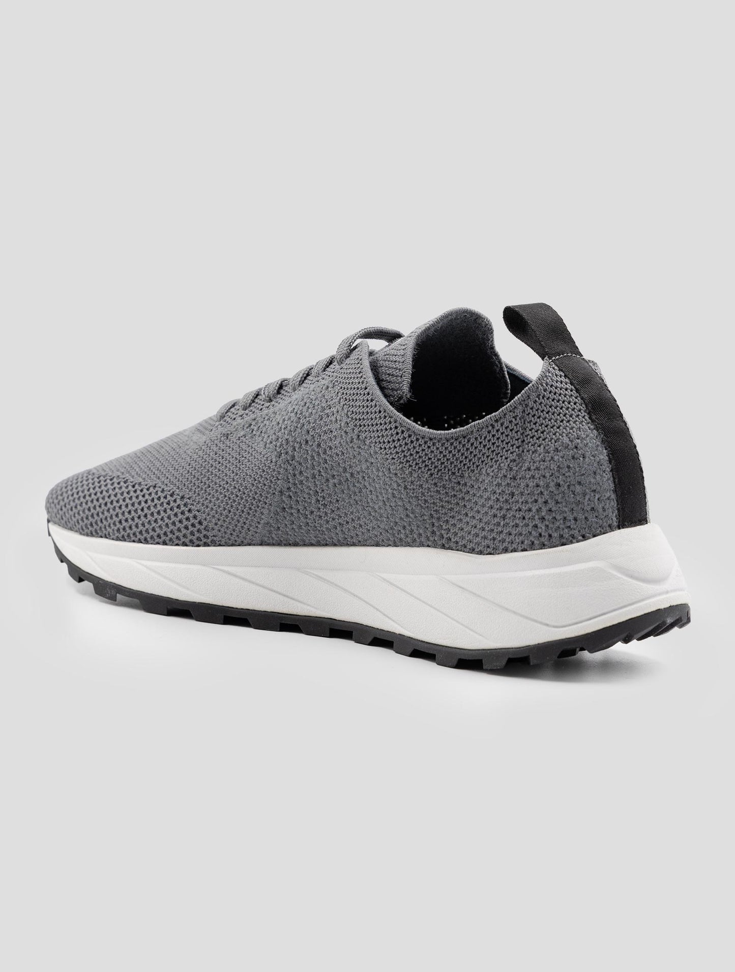 Kiton Gray Pl Pu Wool Sneakers