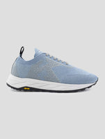 Kiton Light Blue Pl Pu Wool Sneakers