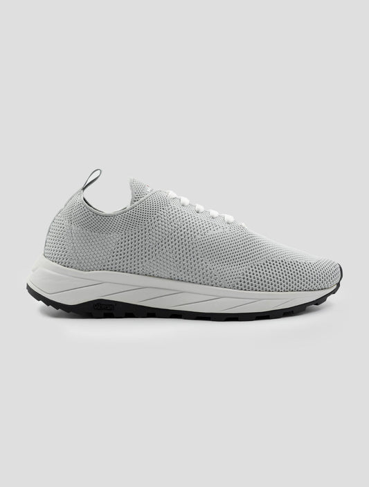 Kiton Gray Pl Pu Wool Sneakers