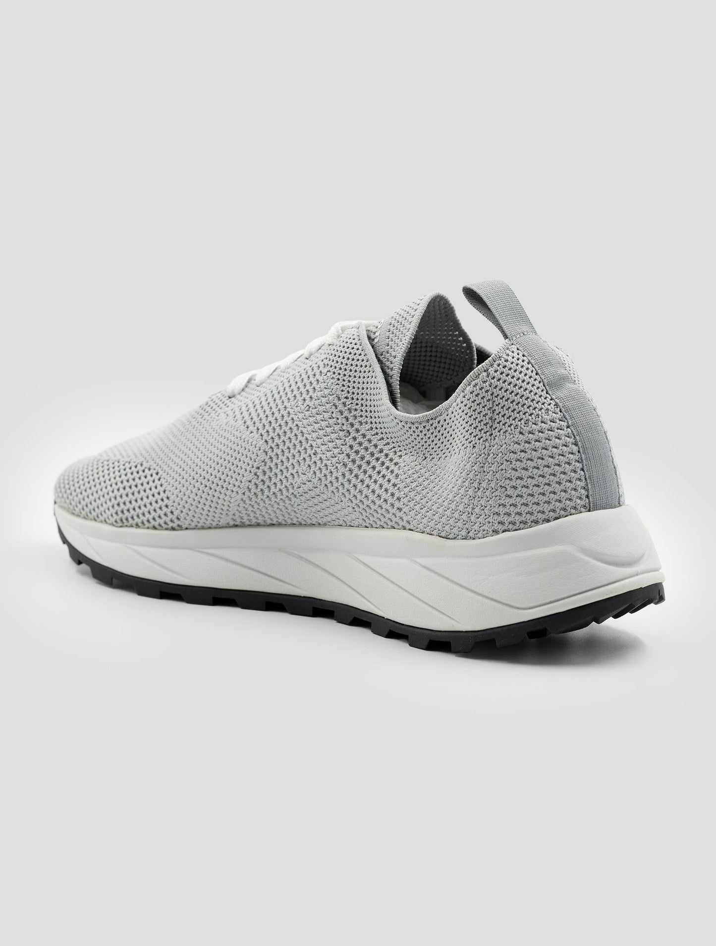 Kiton Gray Pl Pu Wool Sneakers