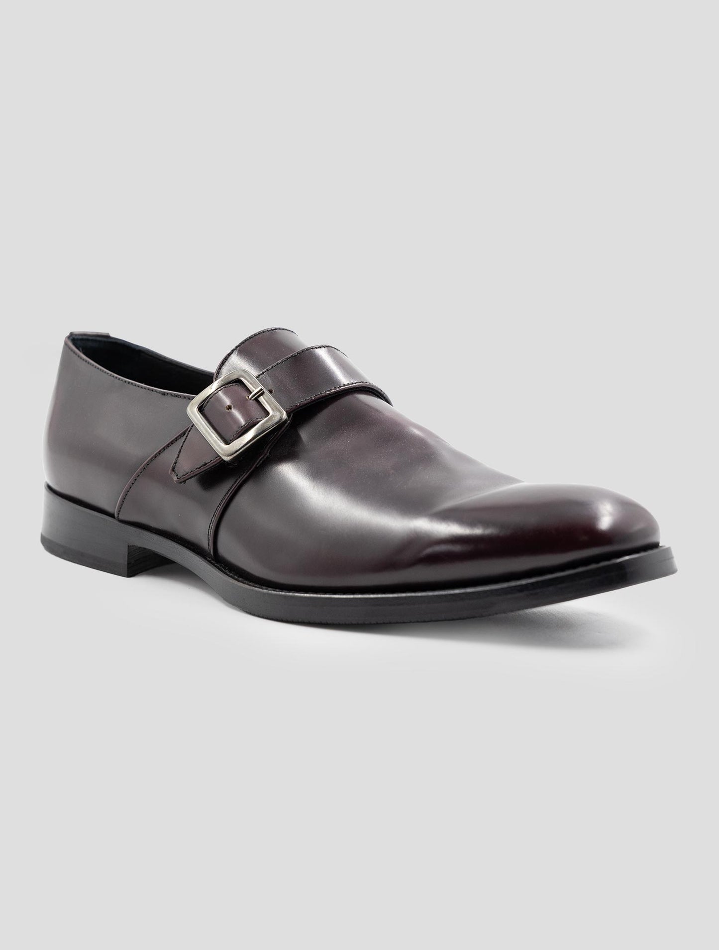 Kiton Burgundy Leather Dress Shoes