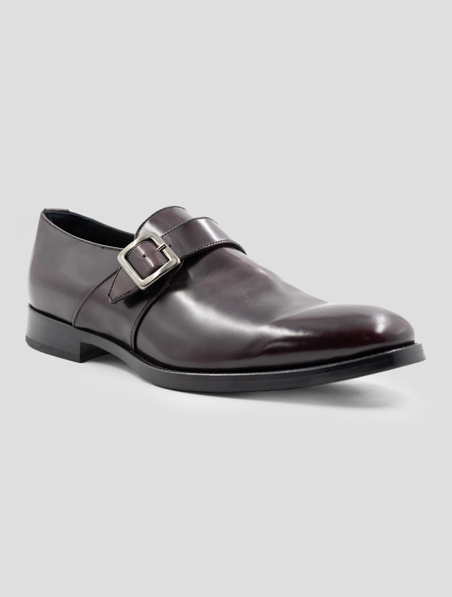 Kiton Burgundy Leather Dress Shoes