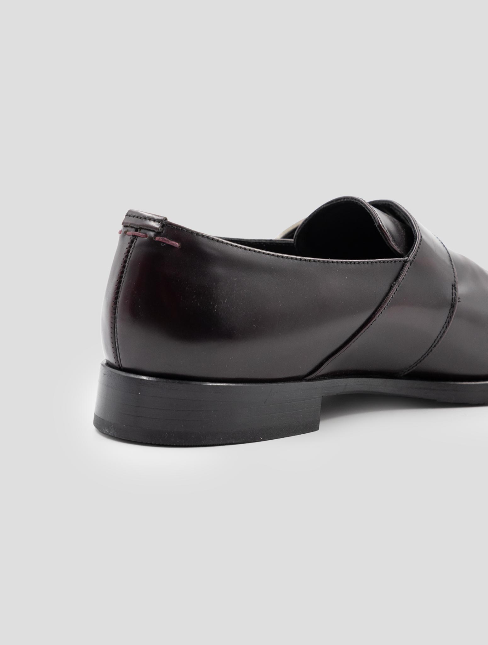 Kiton Burgundy Leather Dress Shoes