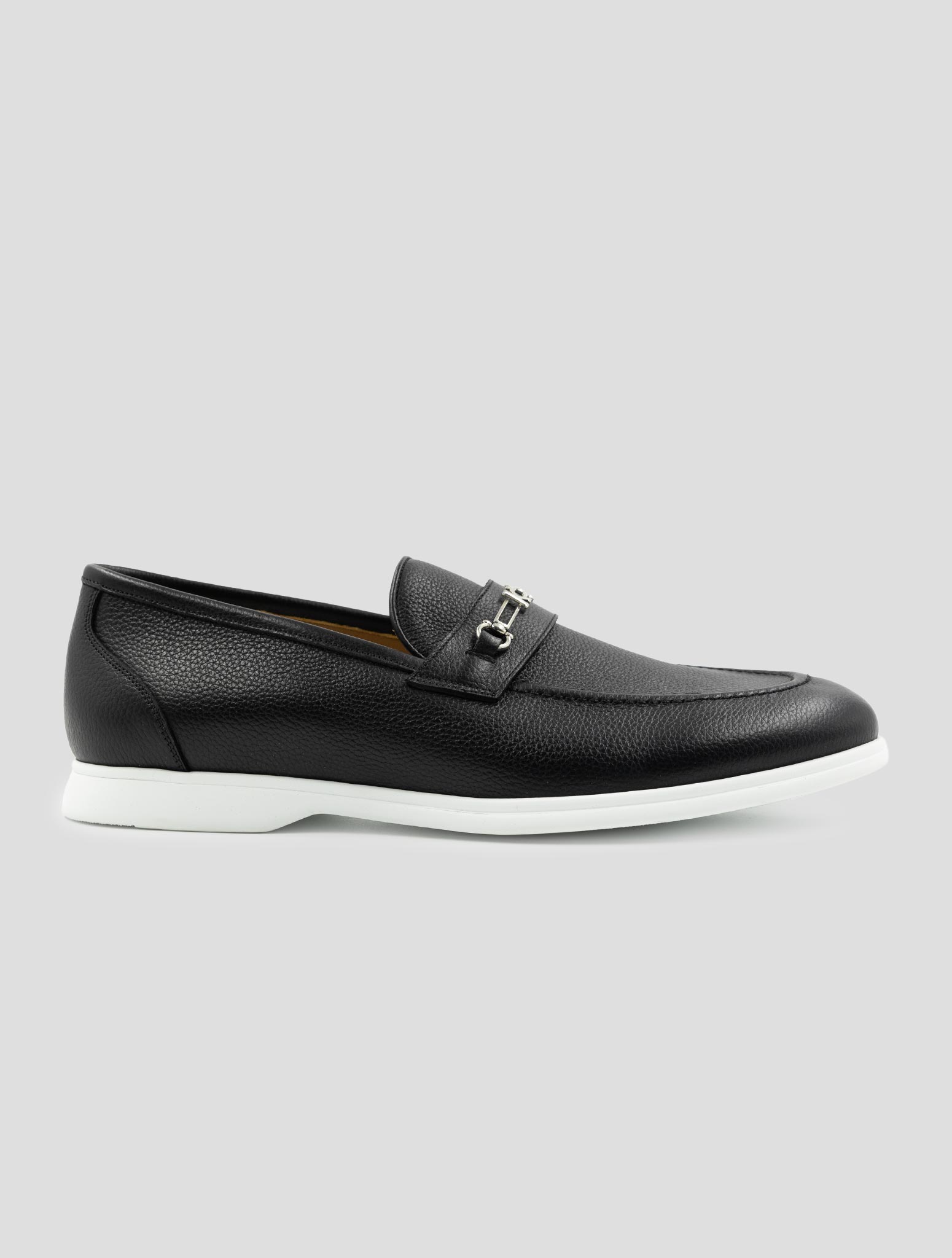 Kiton Black Leather Sneakers