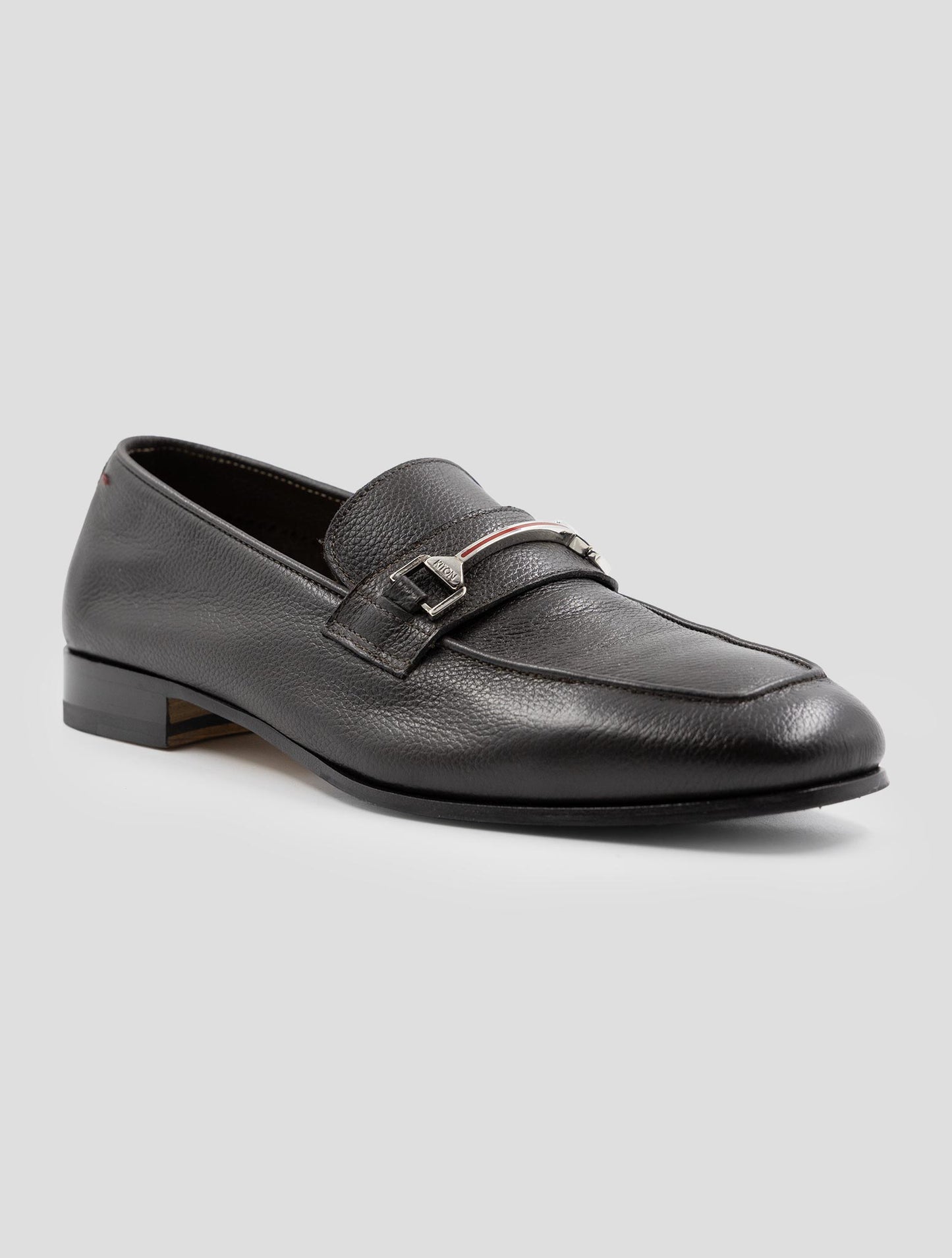 Kiton Brown Leather Loafers