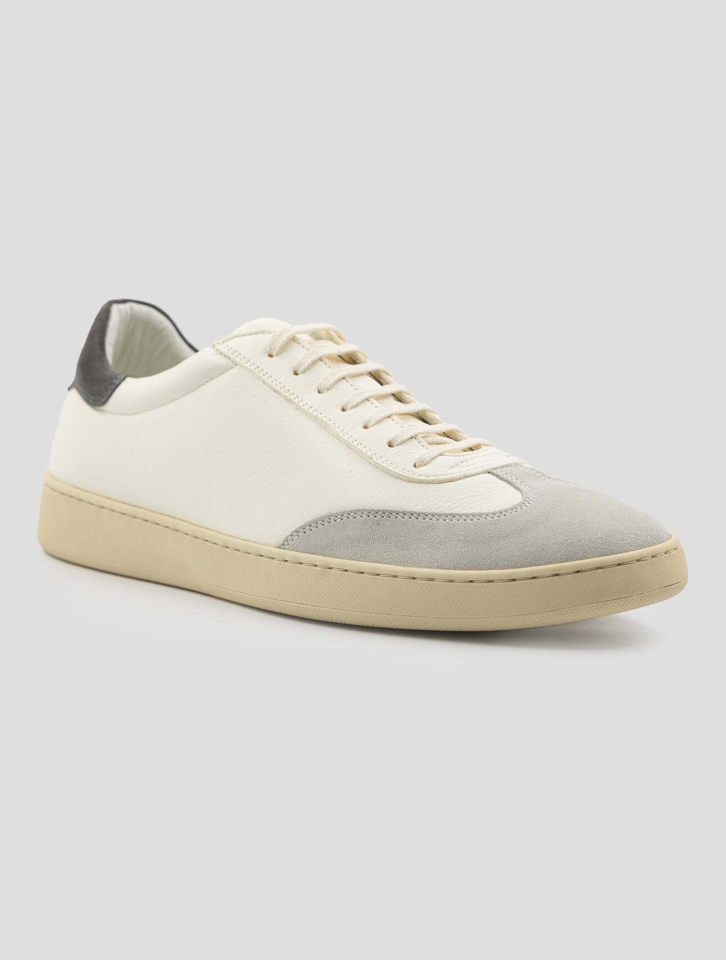 Kiton White Leather Sneakers