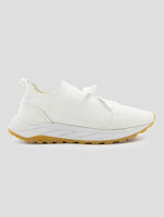 Kiton White Pl Pu Wool Sneakers
