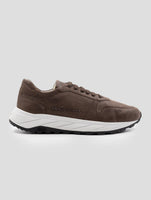Kiton Brown Leather Sneakers