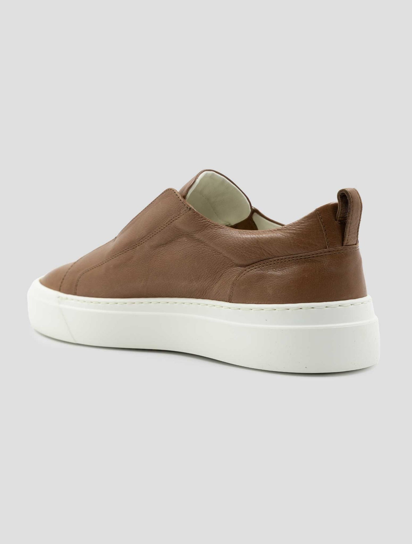 Kiton Brown Leather Sneakers
