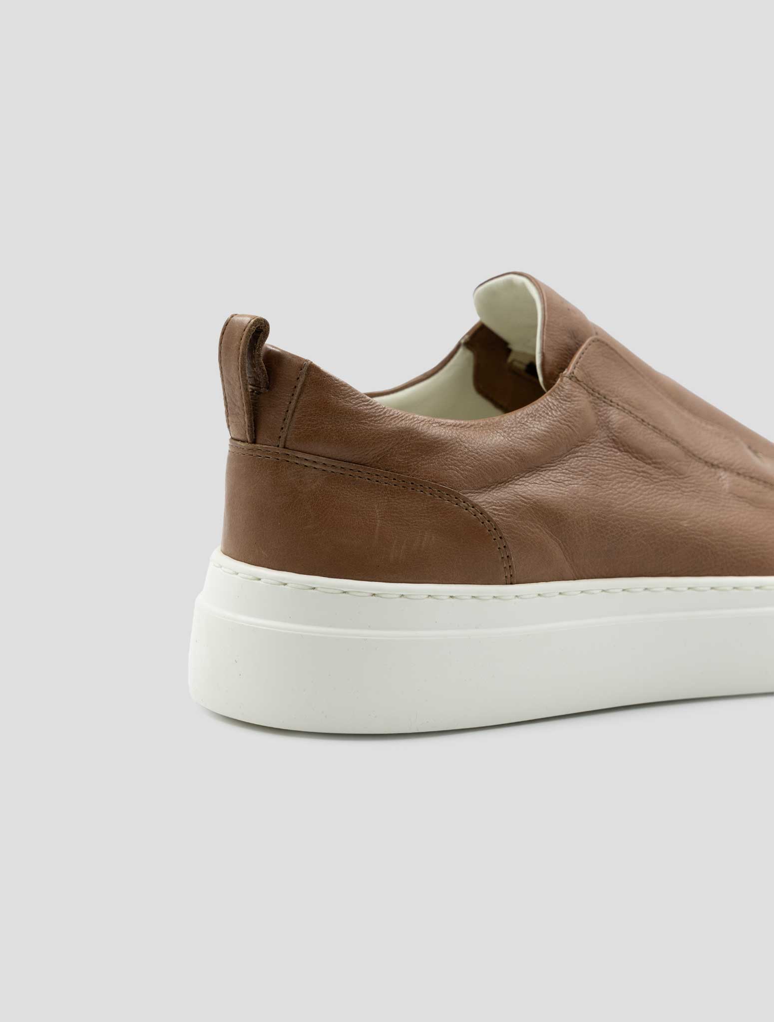 Kiton Brown Leather Sneakers