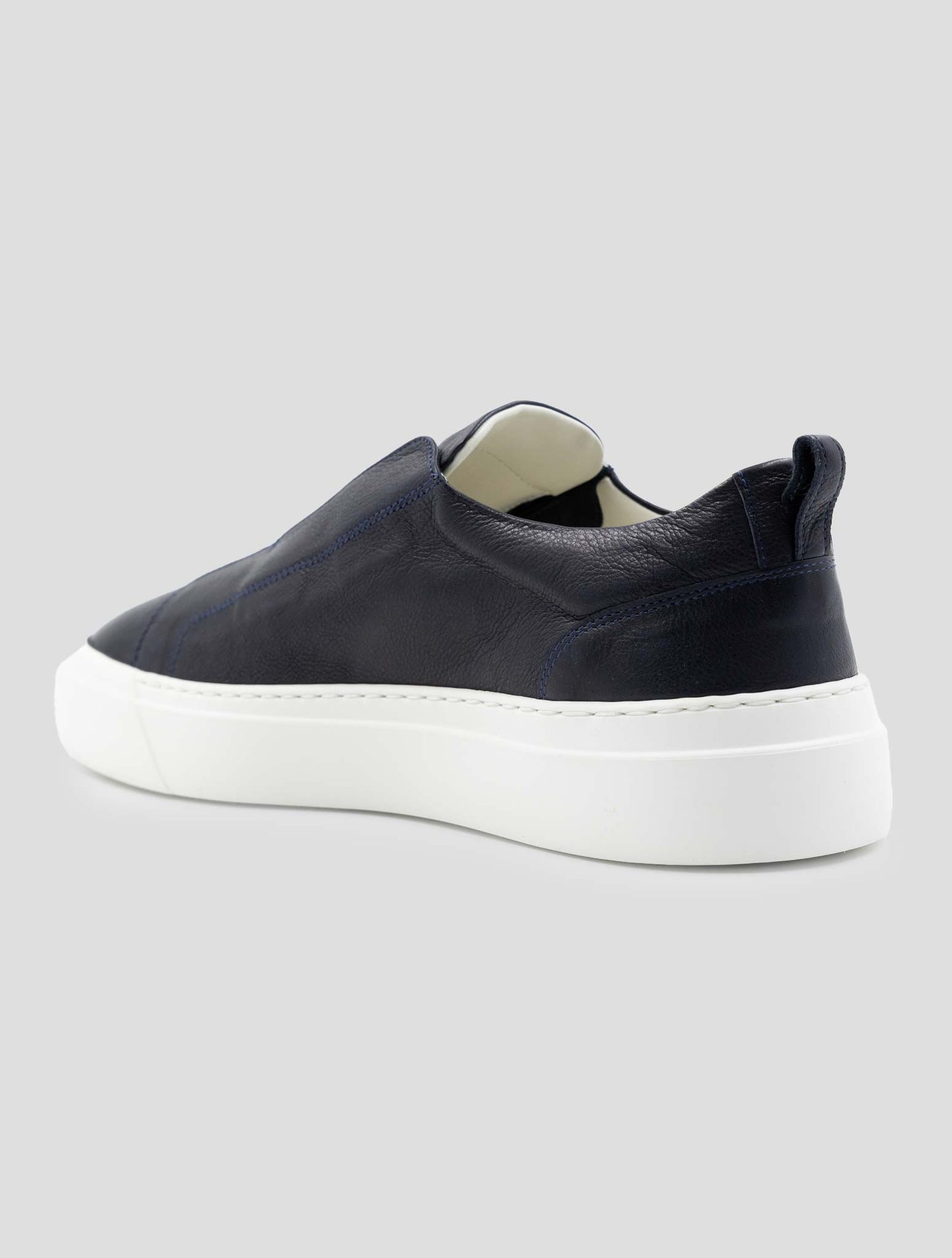 Kiton Blue Leather Sneakers