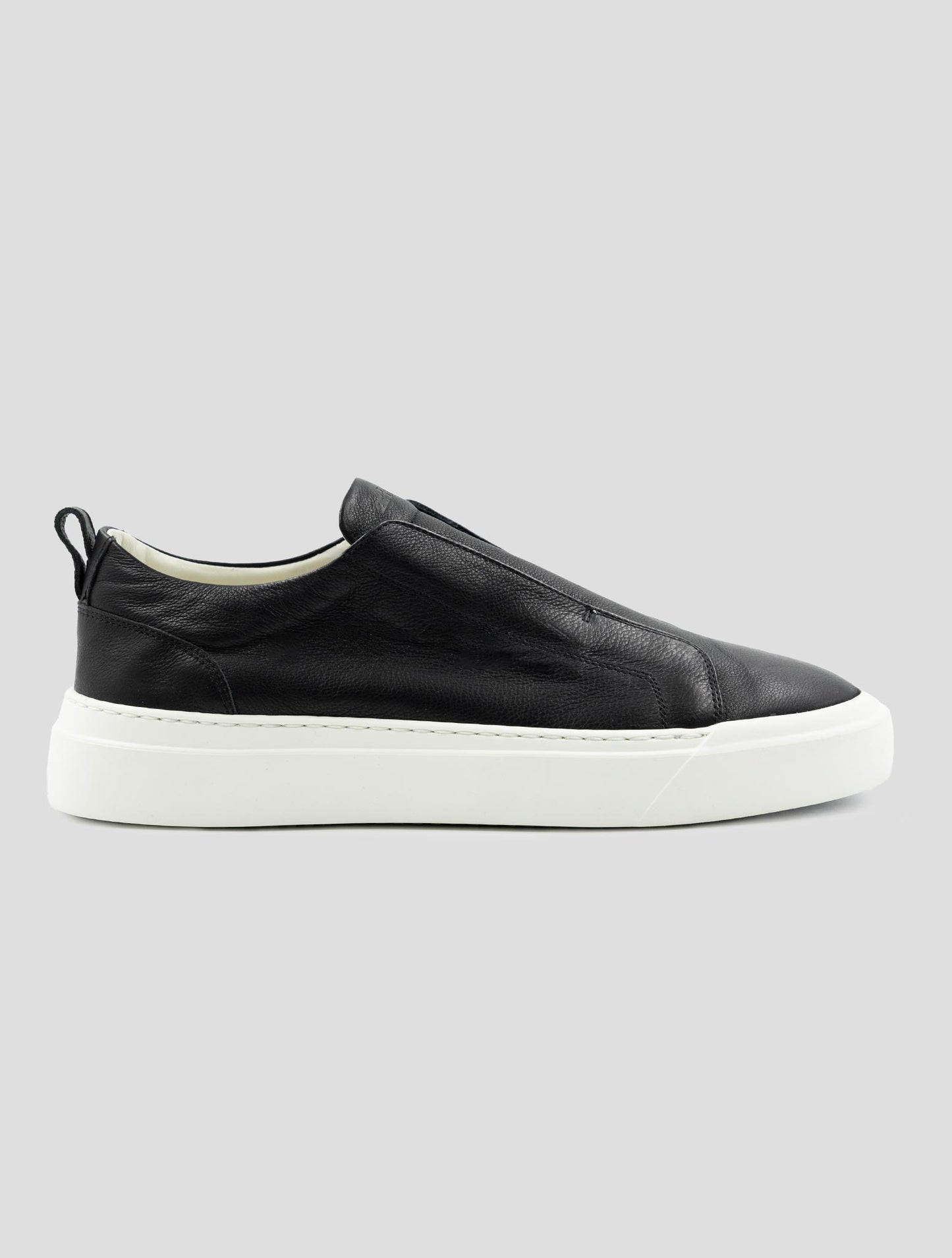 Kiton Black Leather Sneakers